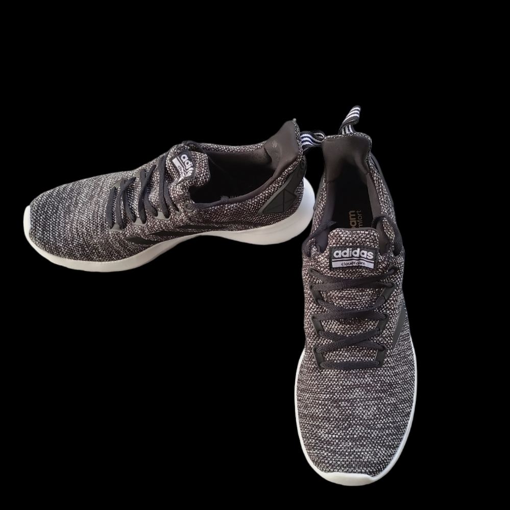 Adidas Cloudfoam Pure Sneakers. Black & White. Size 10